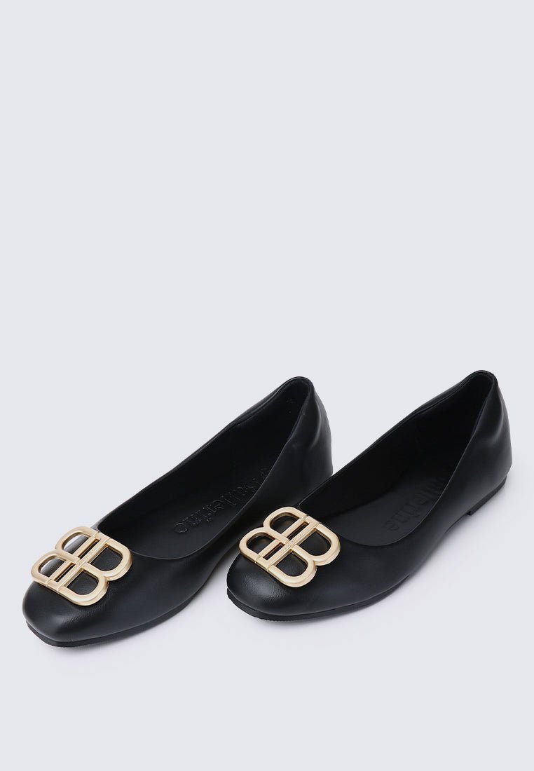 Brenda Comfy Ballerina BlackShoes - myballerine