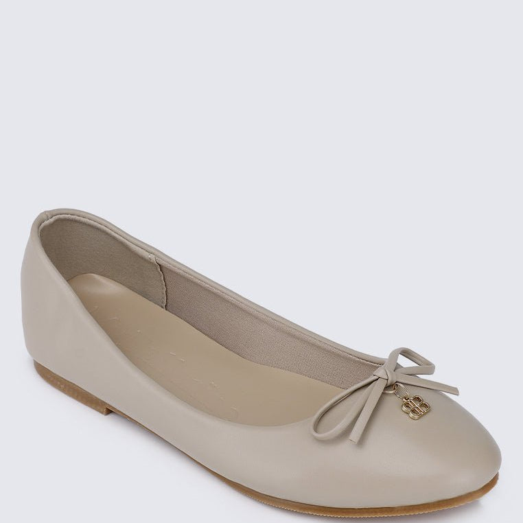 Briony Comfy Ballerina In AlmondShoes - myballerine