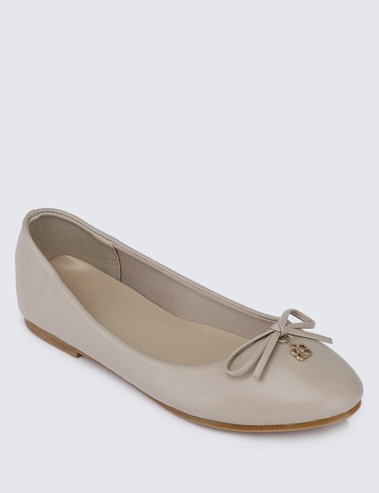 Briony Comfy Ballerina In AlmondShoes - myballerine