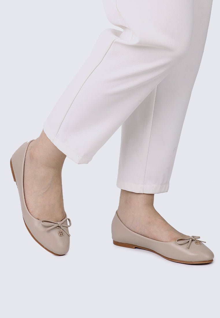 Briony Comfy Ballerina In AlmondShoes - myballerine