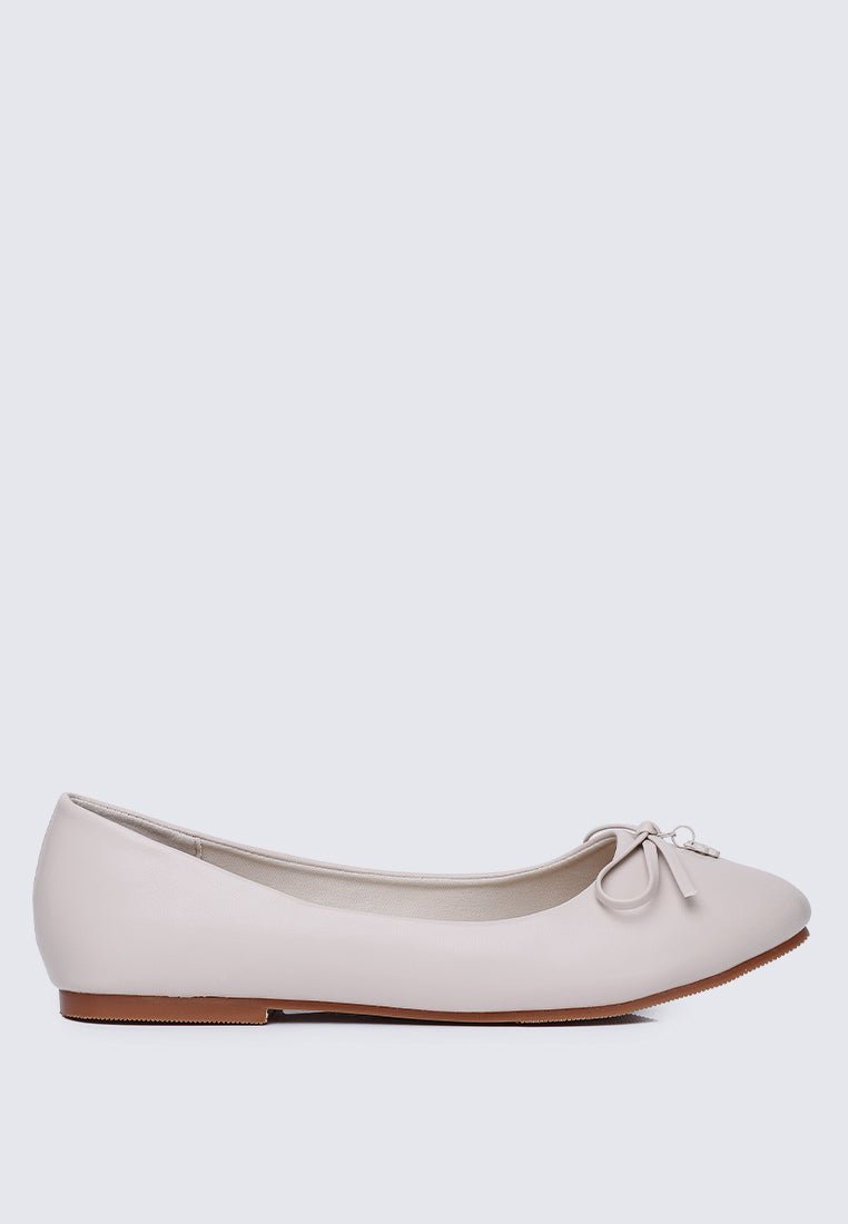 Briony Comfy Ballerina In Beige - myballerine