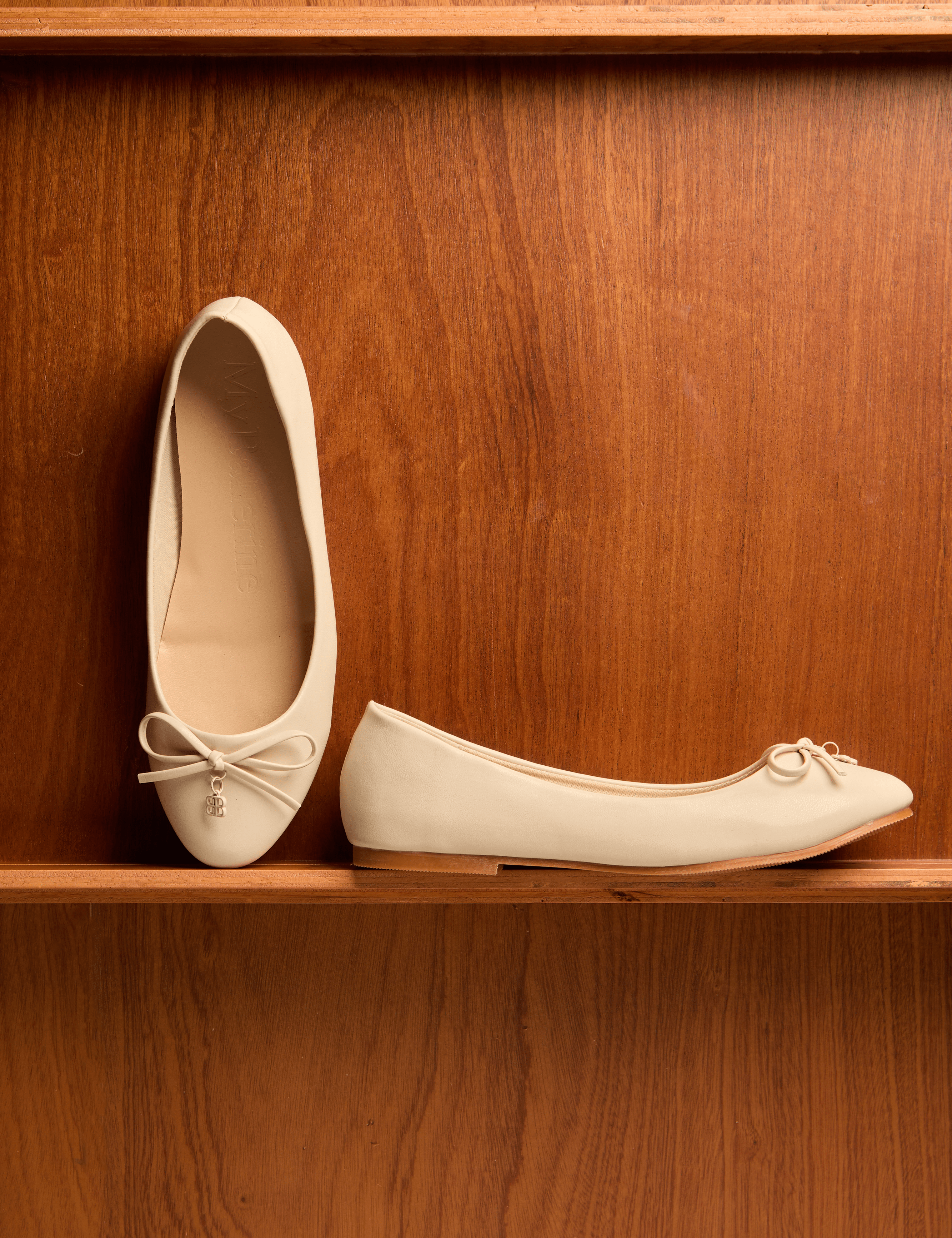 Briony Comfy Ballerina In Beige - myballerine