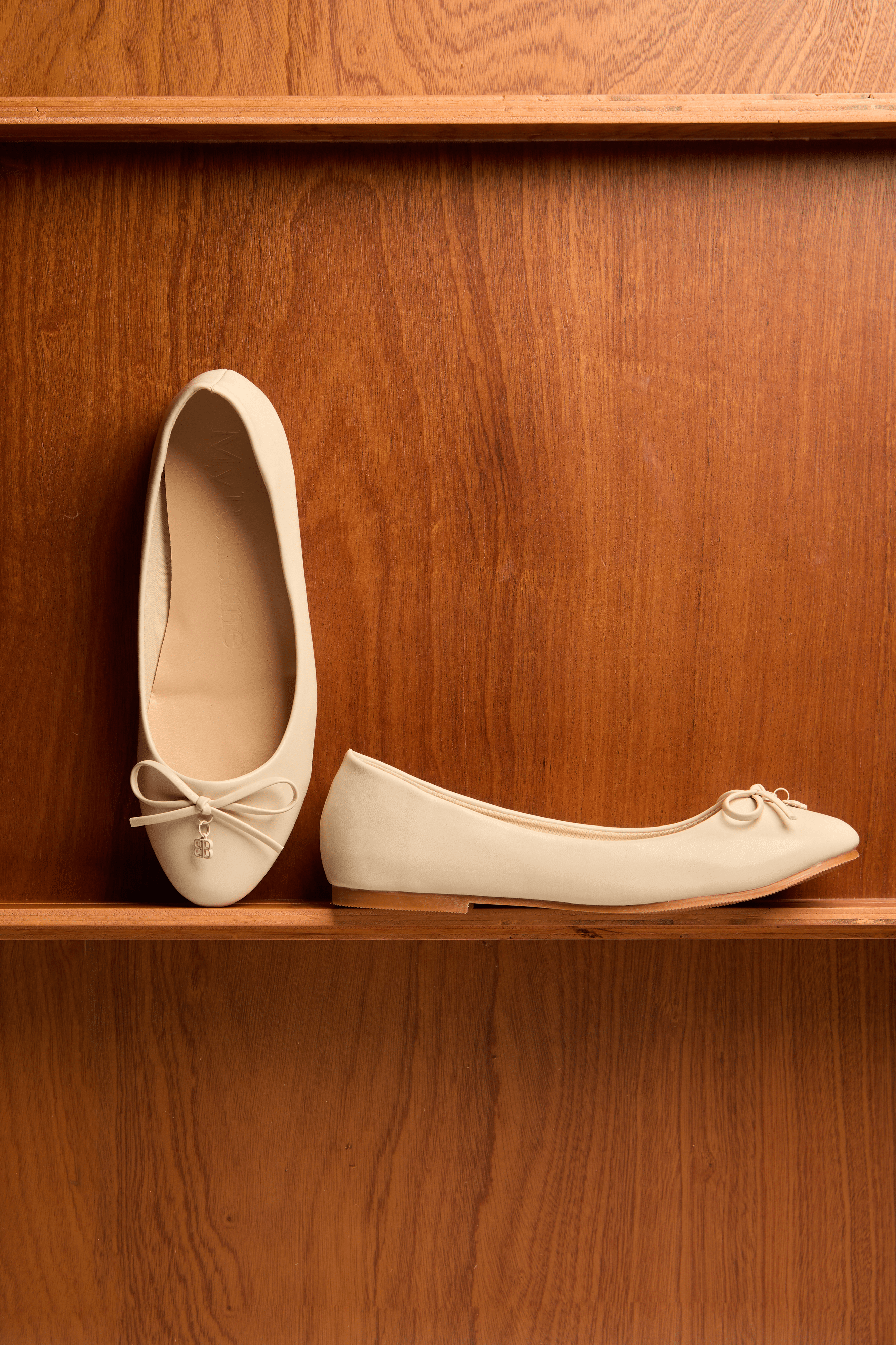 Briony Comfy Ballerina In Beige - myballerine