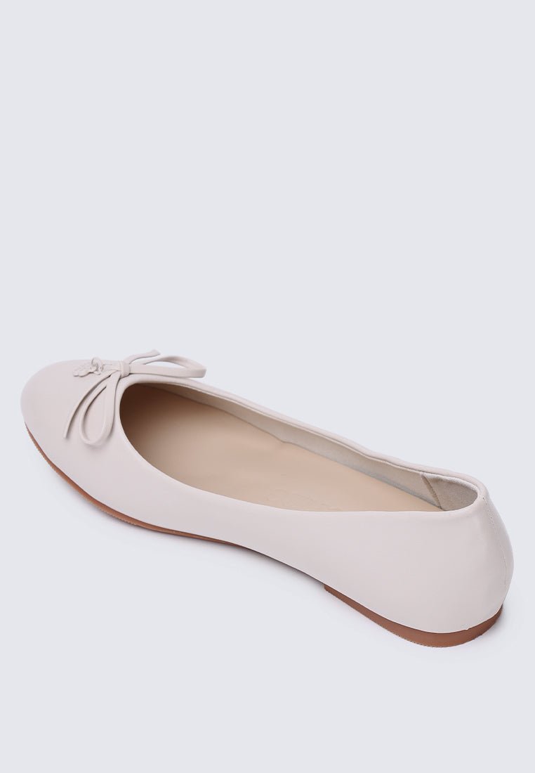 Briony Comfy Ballerina In Beige - myballerine