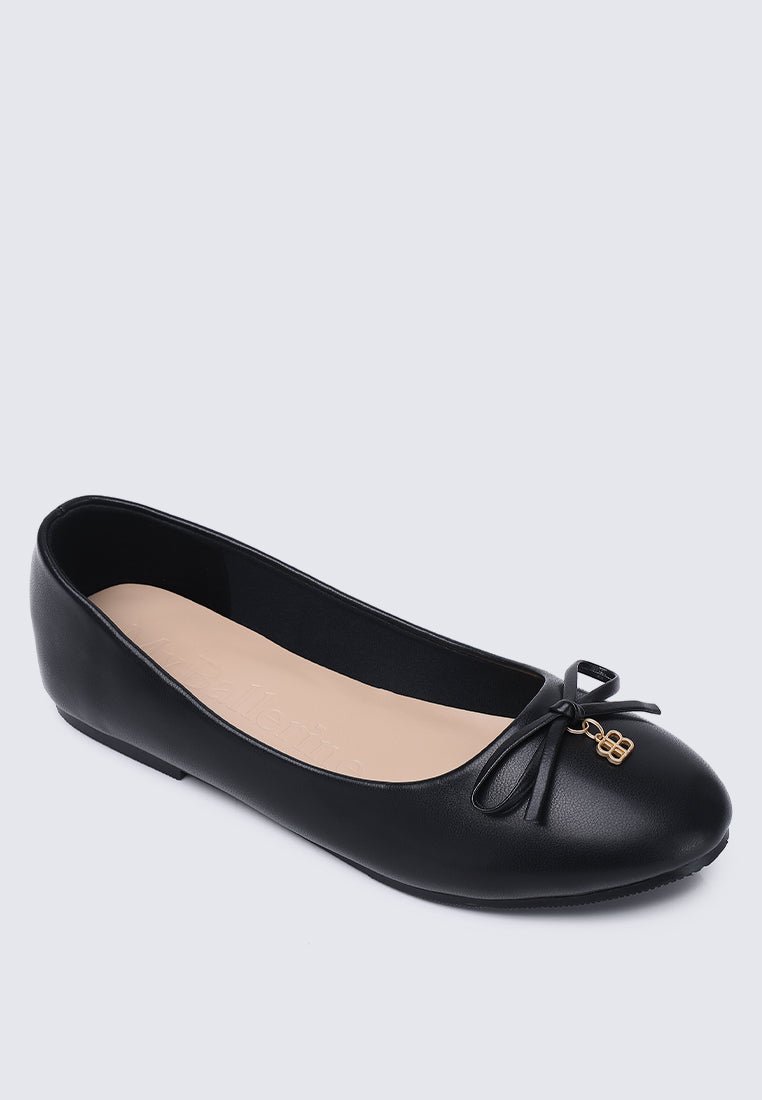 Briony Comfy Ballerina In Black - myballerine