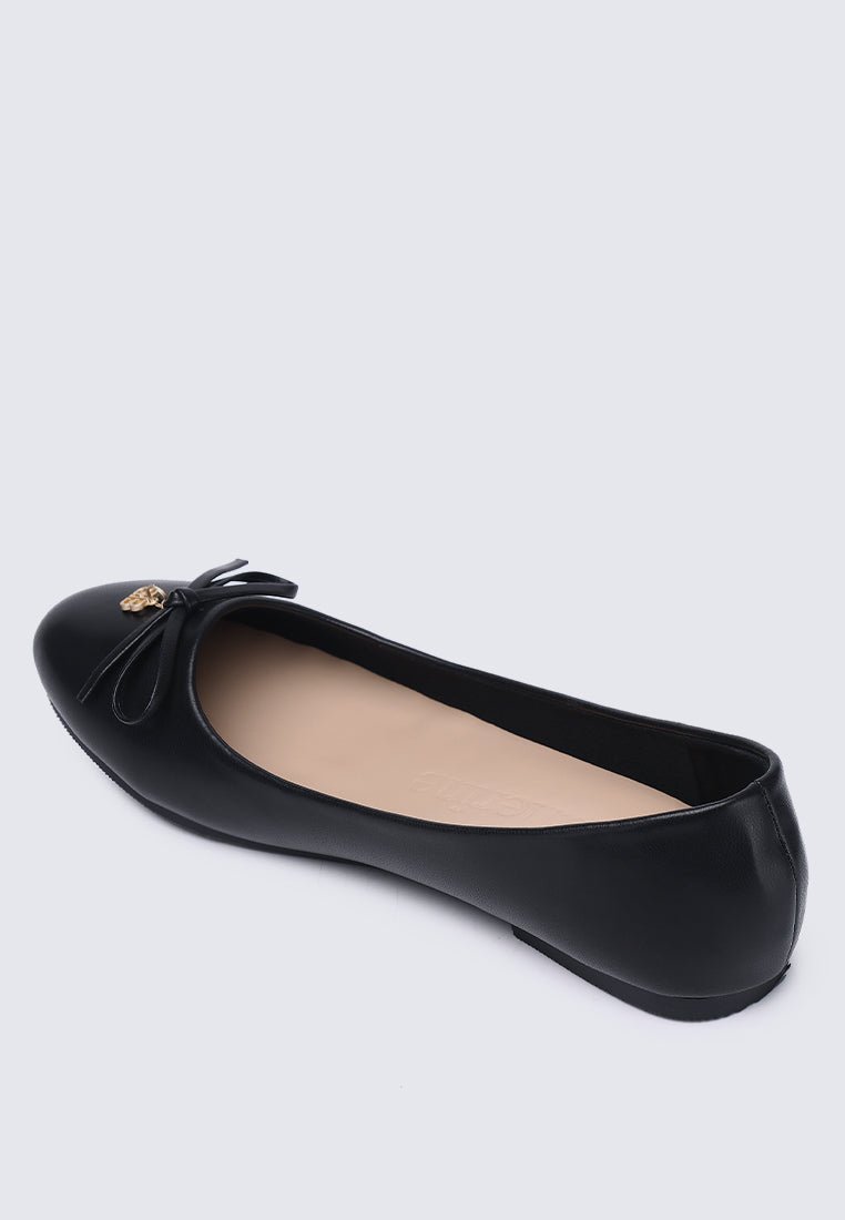 Briony Comfy Ballerina In Black - myballerine