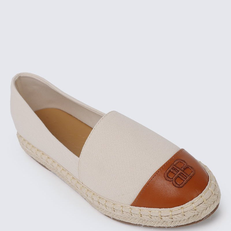 Britney Comfy Espadrilles In Off WhiteShoes - myballerine