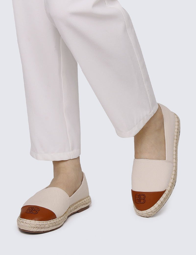 Britney Comfy Espadrilles In Off WhiteShoes - myballerine