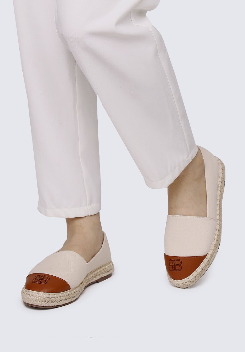 Britney Comfy Espadrilles In Off WhiteShoes - myballerine