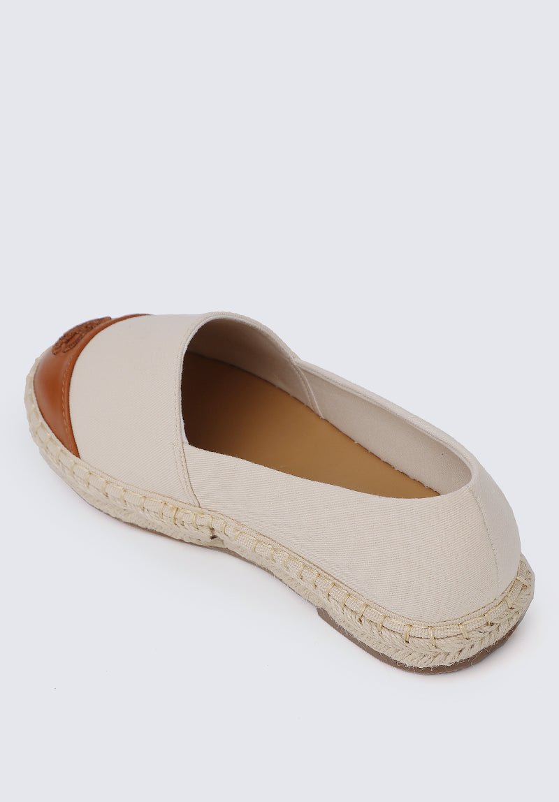 Britney Comfy Espadrilles In Off WhiteShoes - myballerine