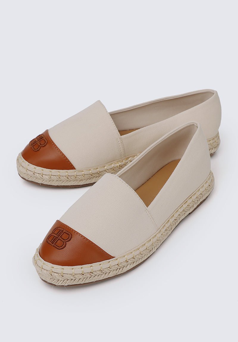 Britney Comfy Espadrilles In Off WhiteShoes - myballerine