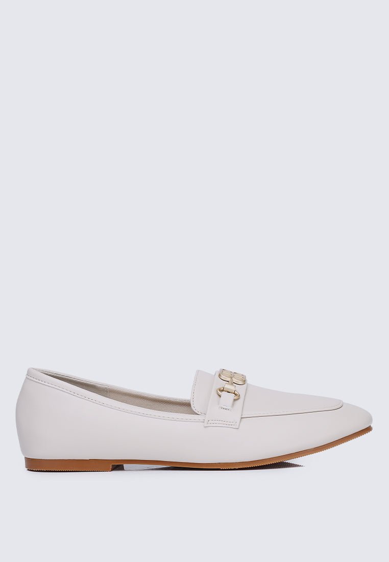 Britt Comfy Loafers In Beige - myballerine