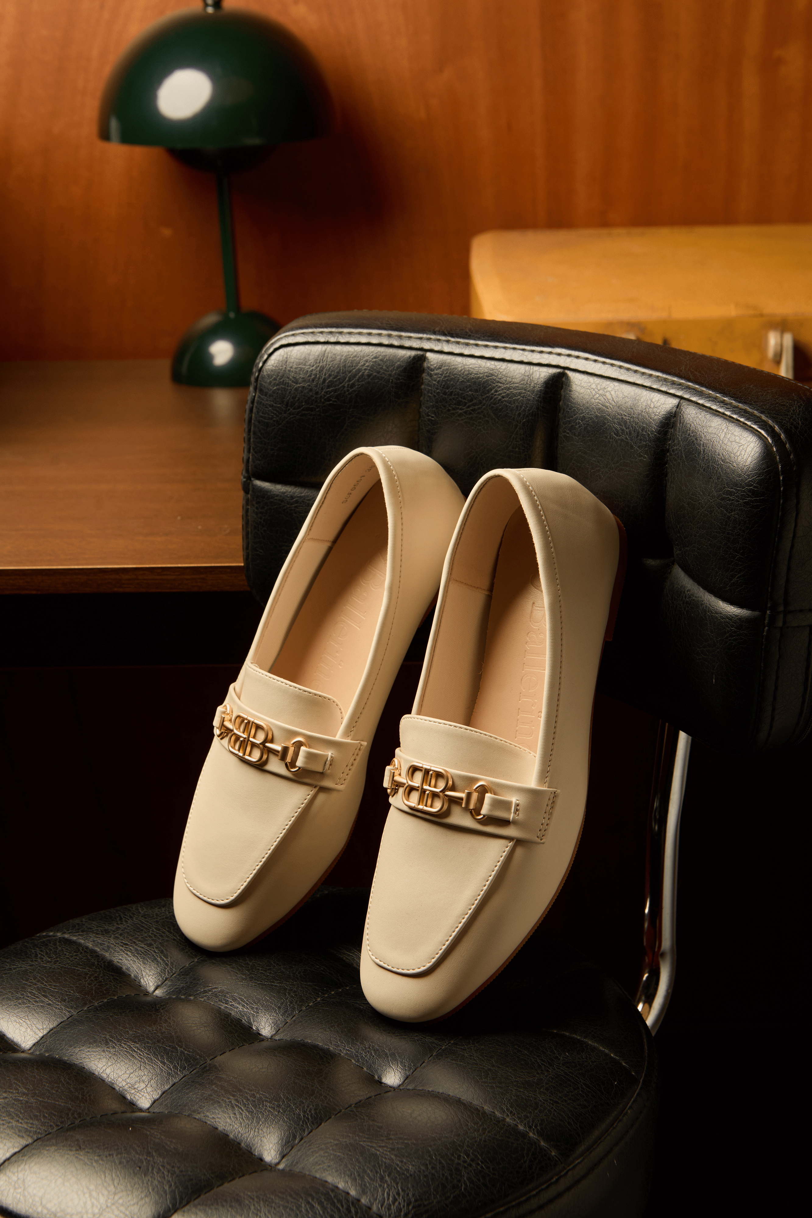 Britt Comfy Loafers In Beige - myballerine