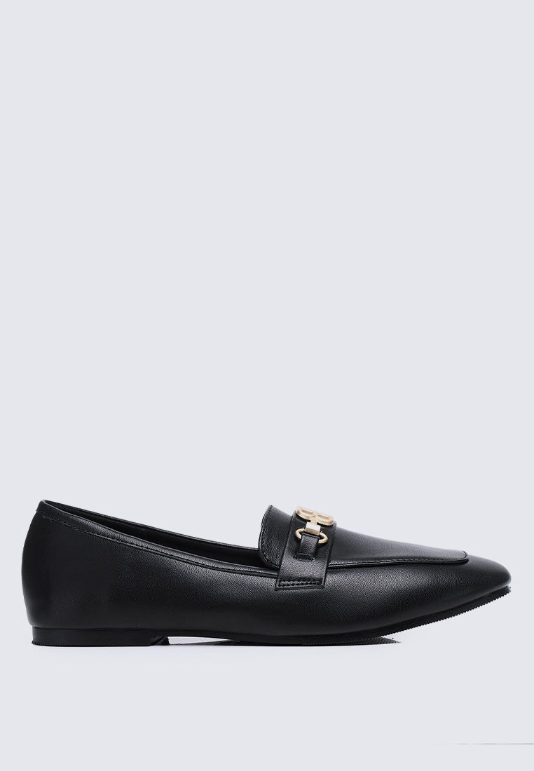 Britt Comfy Loafers In Black - myballerine