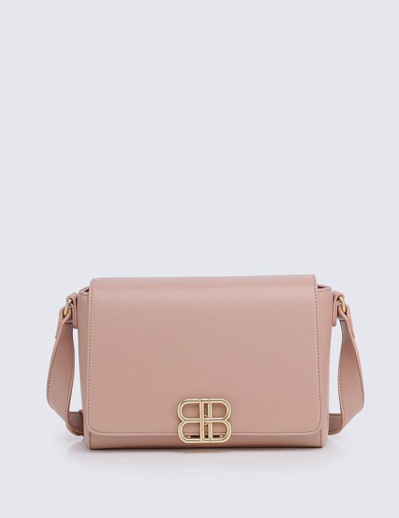 Bryssa Shoulder Bag In Rose - myballerine