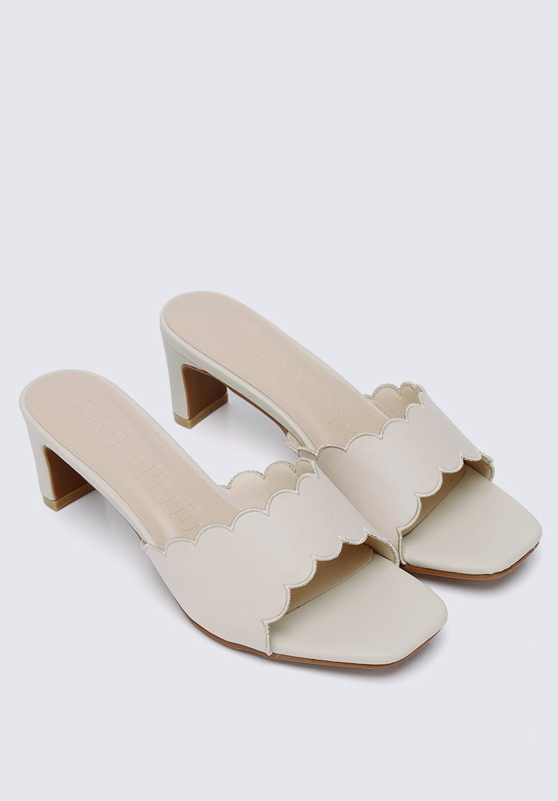 Carmen Comfy Heels In Beige - myballerine