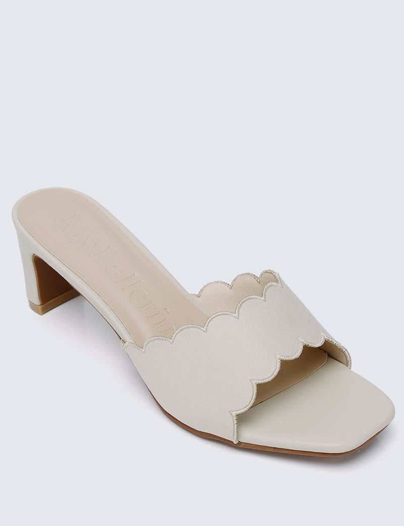 Carmen Comfy Heels In Beige - myballerine