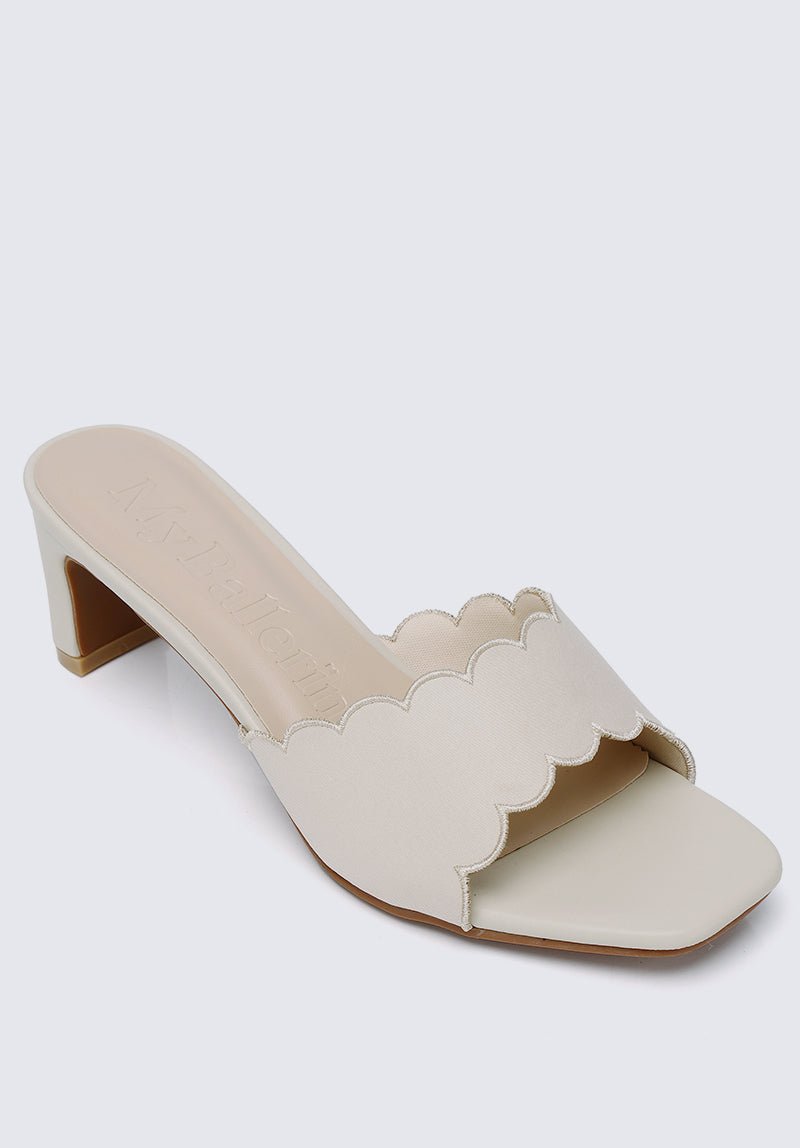 Carmen Comfy Heels In Beige - myballerine