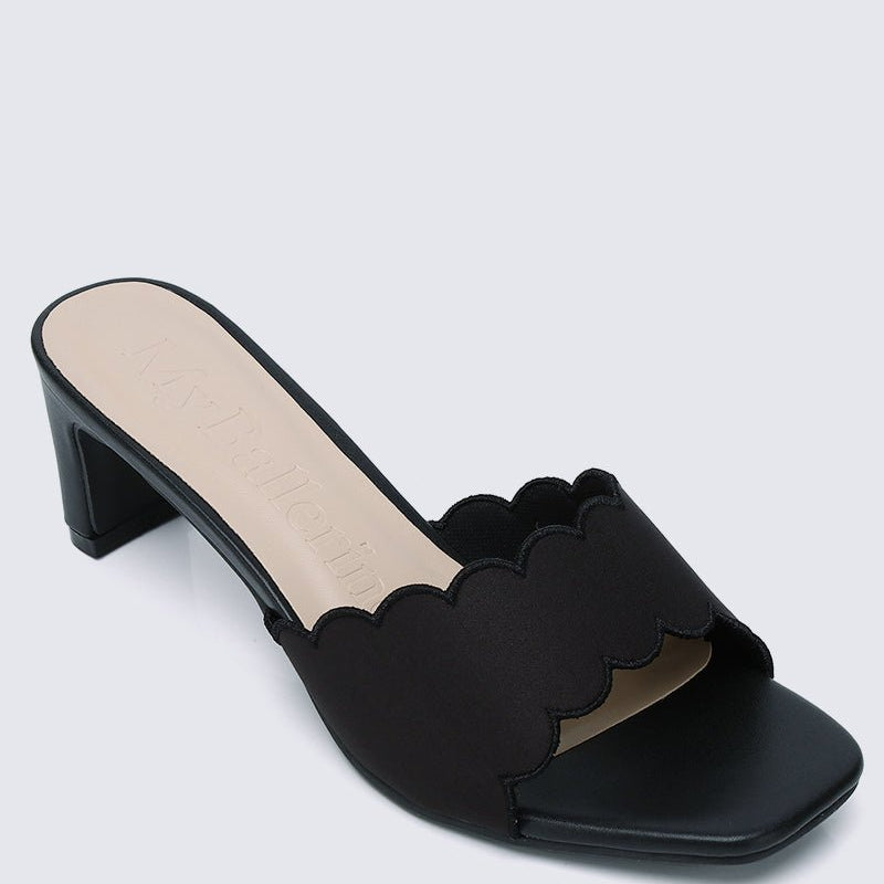 Carmen Comfy Heels In Black - myballerine