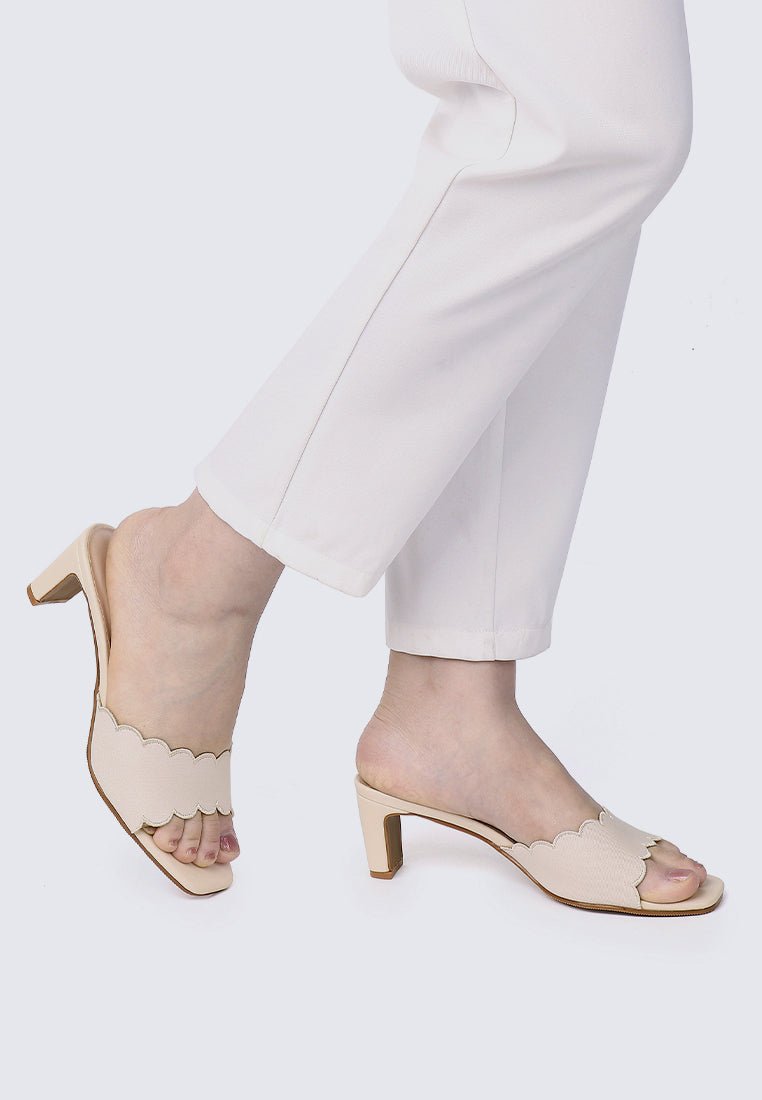 Carmen Comfy Heels In NudeShoes - myballerine