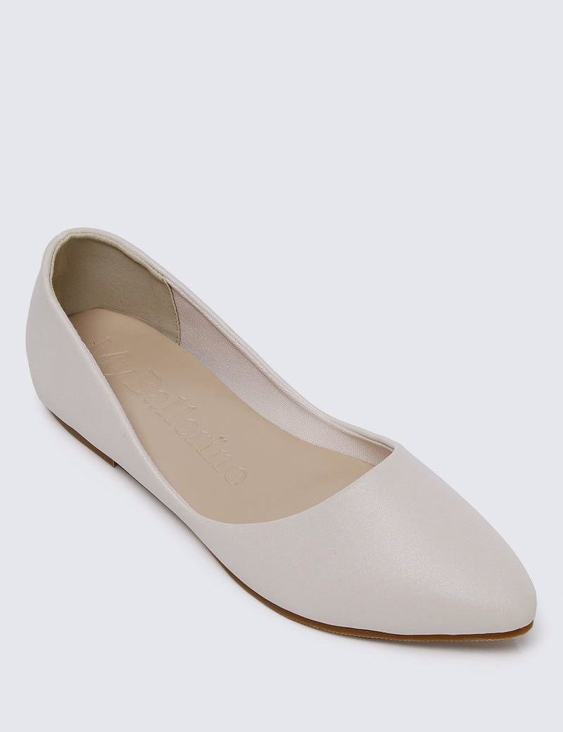 Cece Comfy Ballerina In Beige - myballerine