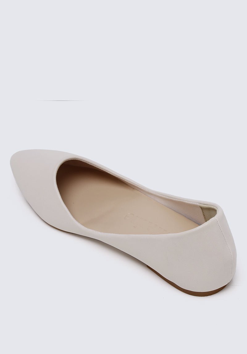 Cece Comfy Ballerina In Beige - myballerine