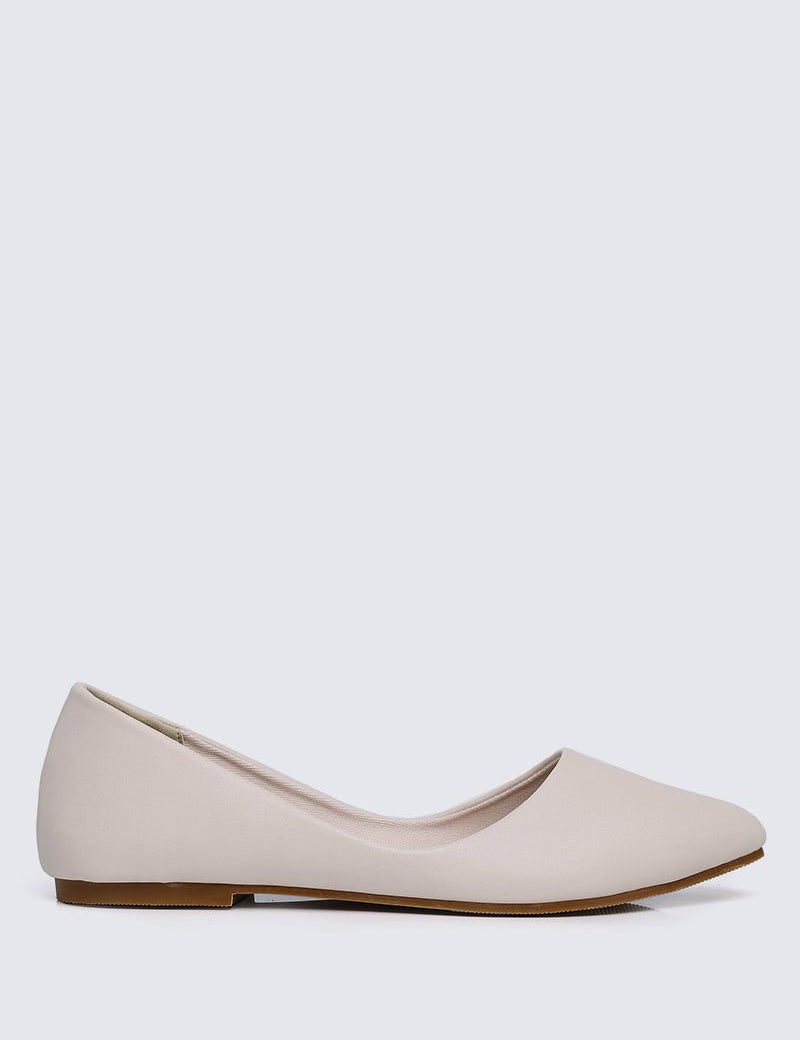 Cece Comfy Ballerina In Beige - myballerine