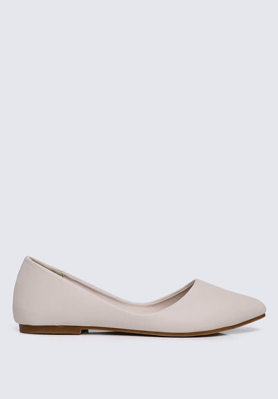 Cece Comfy Ballerina In Beige - myballerine