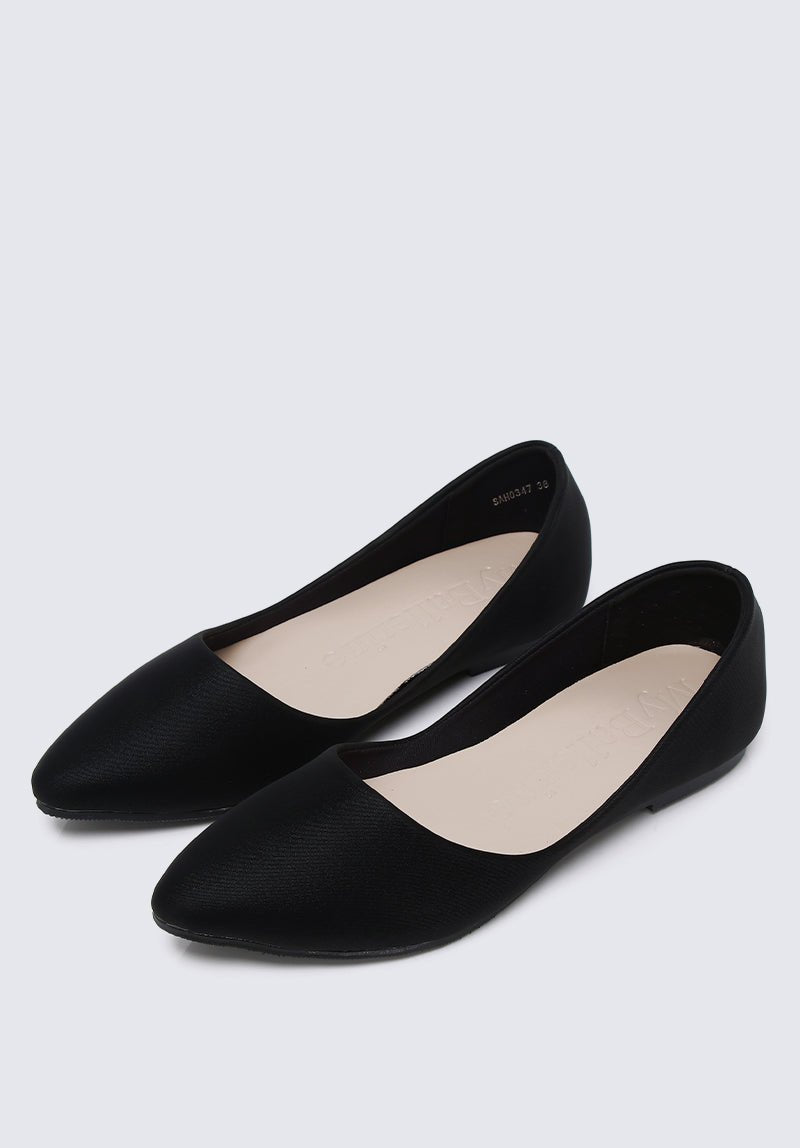 Cece Comfy Ballerina In Black - myballerine