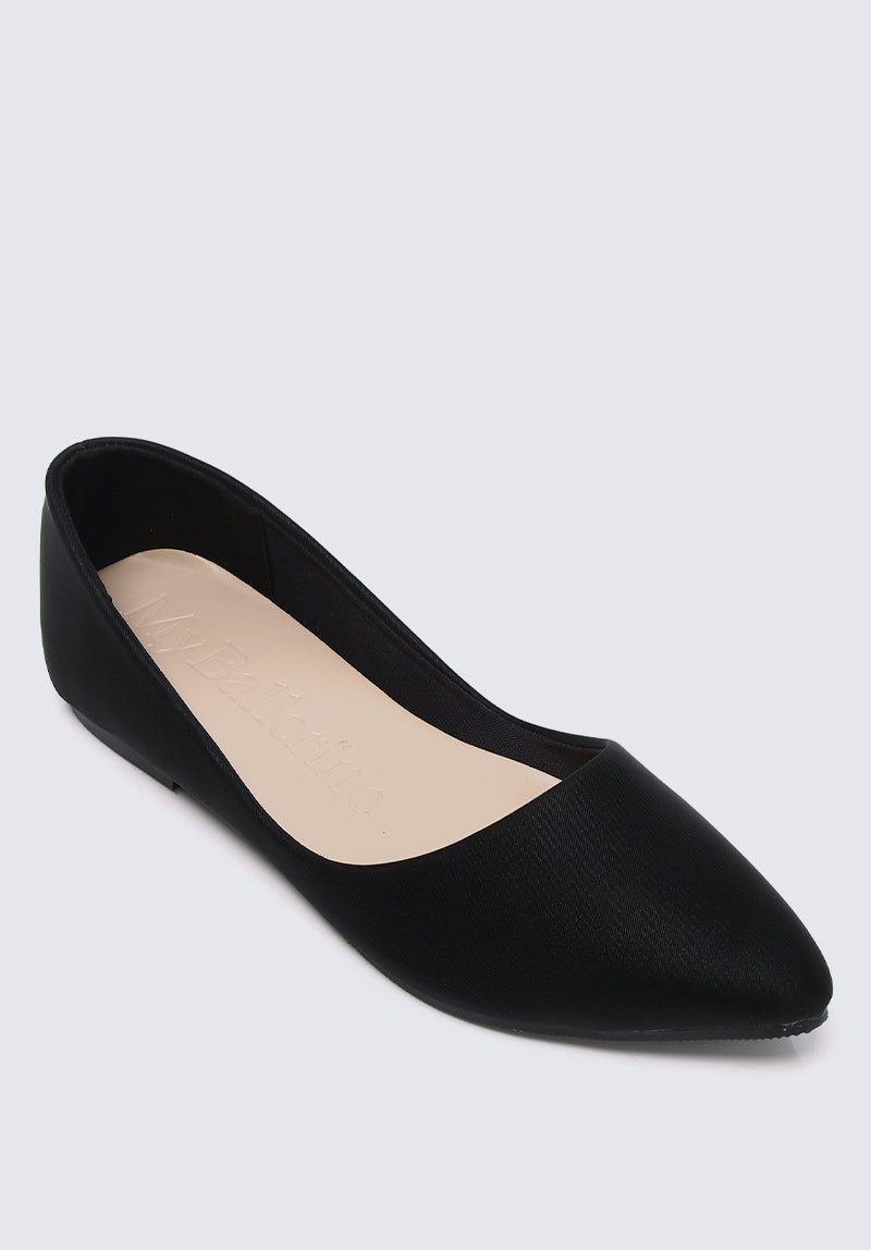 Cece Comfy Ballerina In Black - myballerine