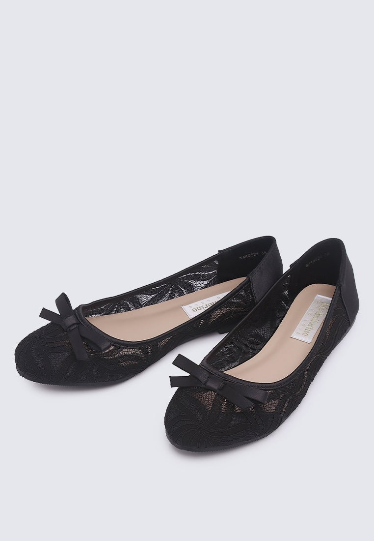 Cecelia Comfy Ballerina In Black - myballerine