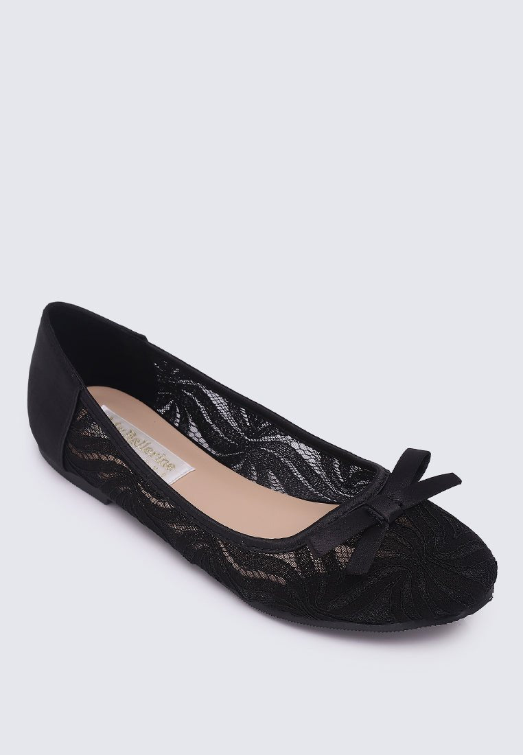 Cecelia Comfy Ballerina In Black - myballerine