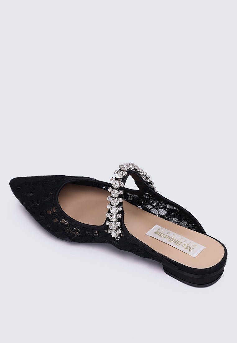 Celinne Comfy Heels In Black - myballerine