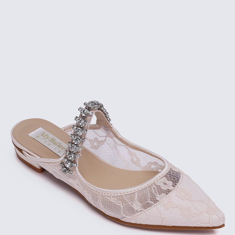 Celinne Comfy Heels In Blush - myballerine