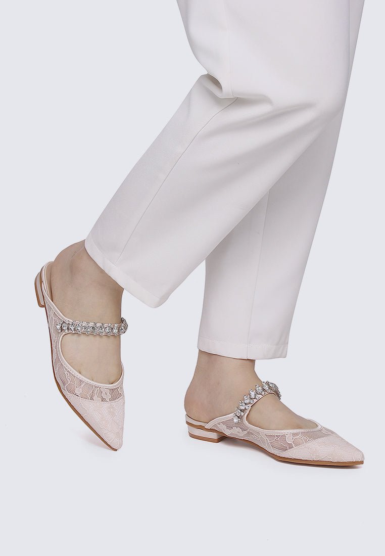 Celinne Comfy Heels In Blush - myballerine