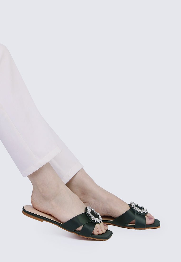 Charlie Comfy Sandals In GreenShoes - myballerine