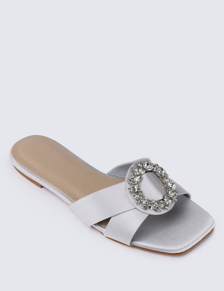 Charlie Comfy Sandals In SilverShoes - myballerine