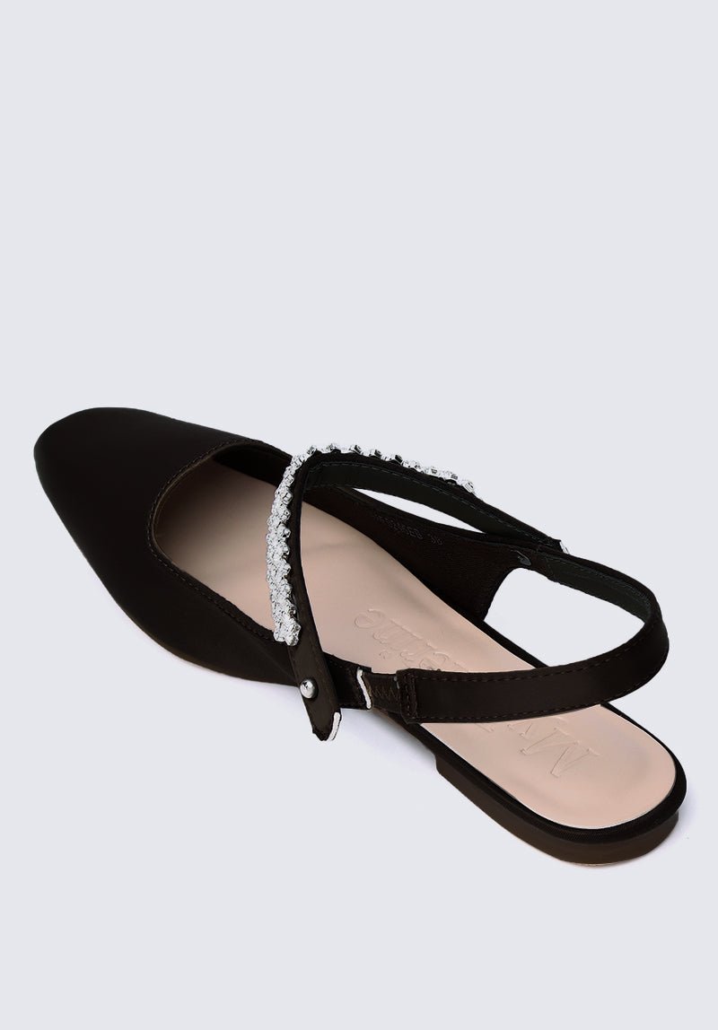 Charlize Comfy Ballerina In Black - myballerine