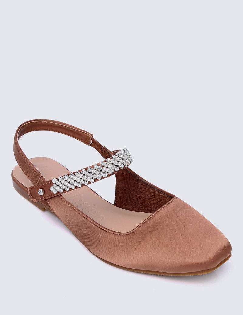 Charlize Comfy Ballerina In Copper - myballerine