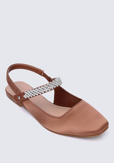 Charlize Comfy Ballerina In Copper - myballerine