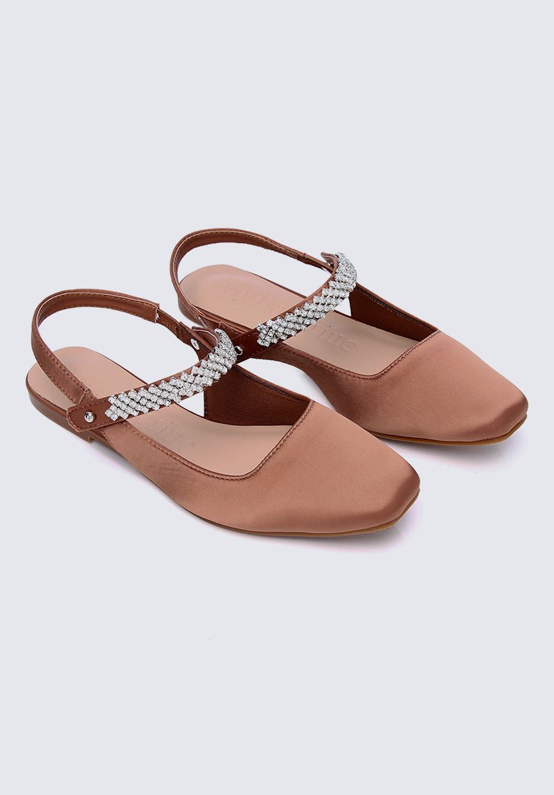 Charlize Comfy Ballerina In Copper - myballerine