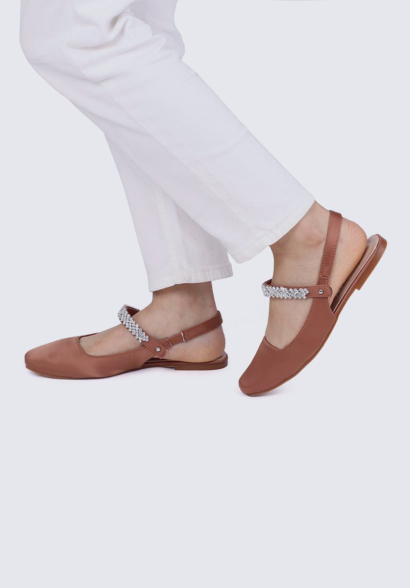 Charlize Comfy Ballerina In Copper - myballerine