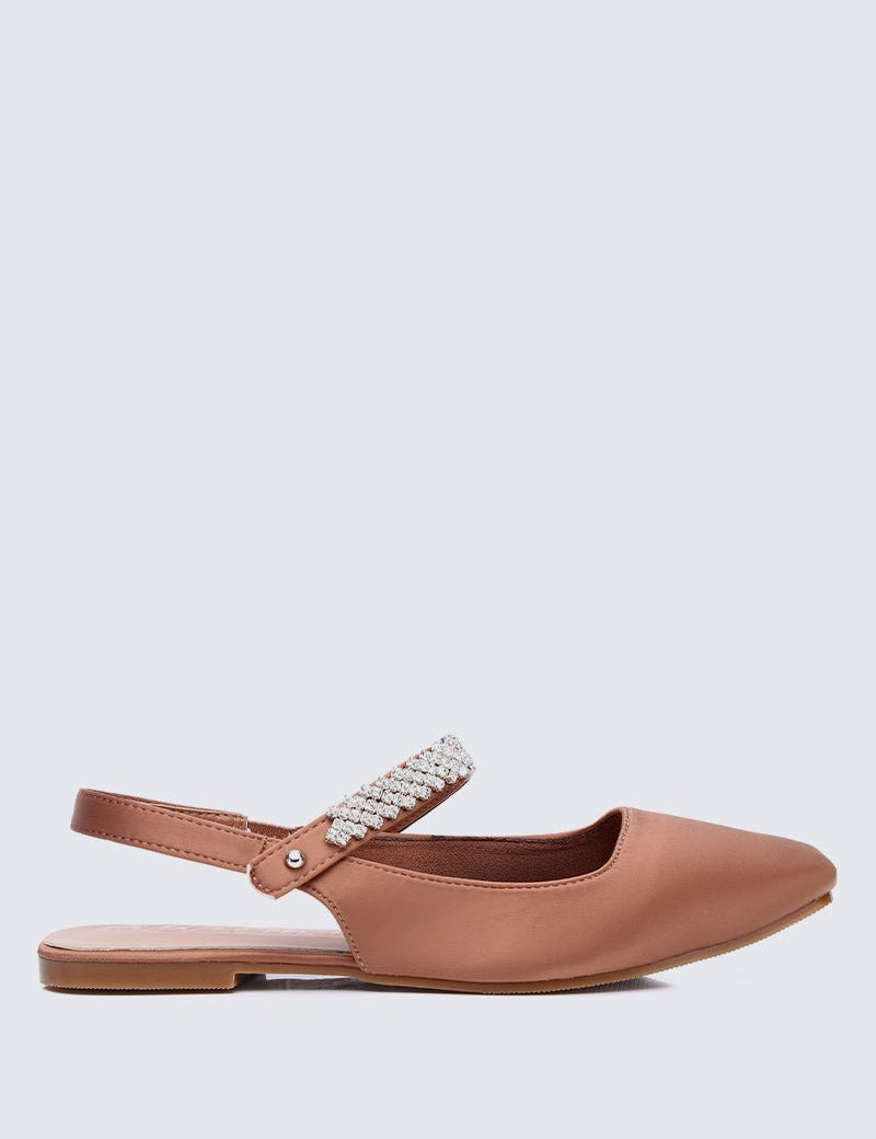 Charlize Comfy Ballerina In Copper - myballerine