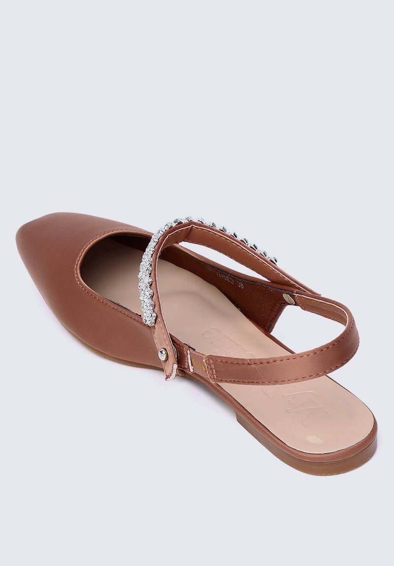 Charlize Comfy Ballerina In Copper - myballerine