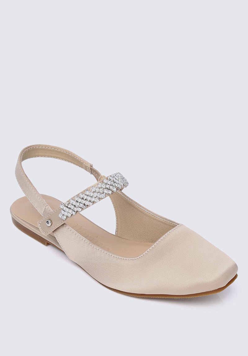 Charlize Comfy Ballerina In Nude - myballerine