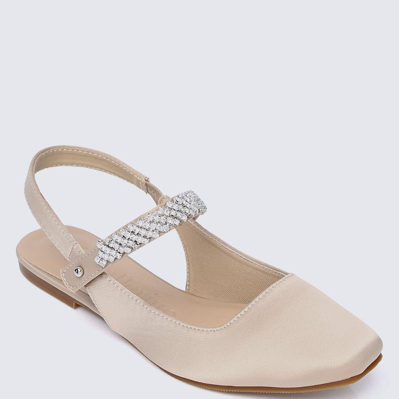 Charlize Comfy Ballerina In Nude - myballerine