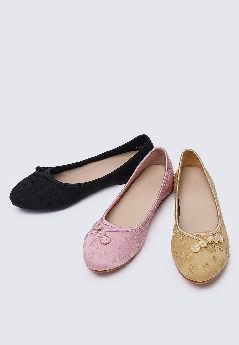 Chuyee Comfy Ballerina In BlackShoes - myballerine