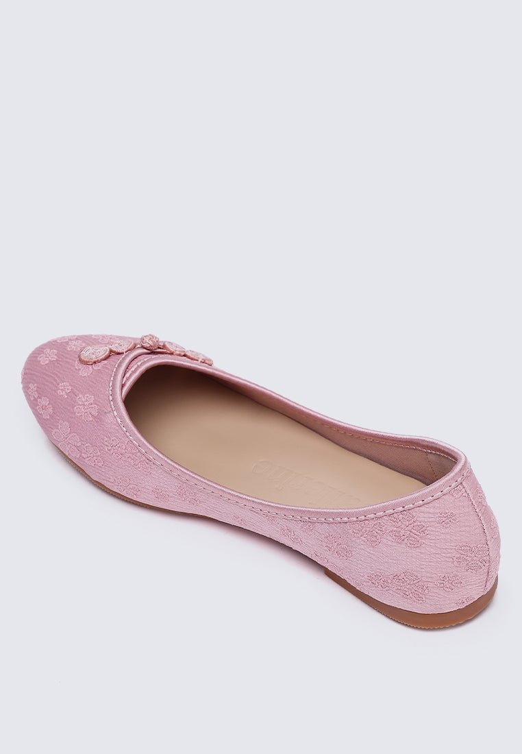 Chuyee Comfy Ballerina In Dusty PinkShoes - myballerine