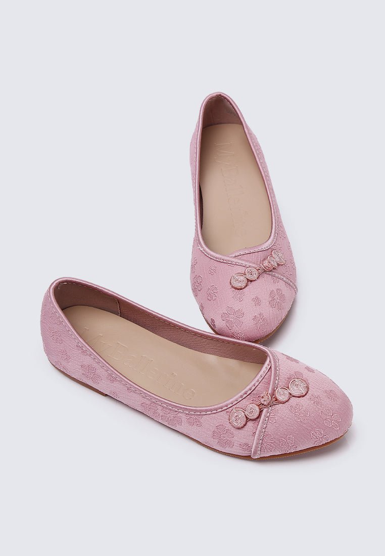 Chuyee Comfy Ballerina In Dusty PinkShoes - myballerine