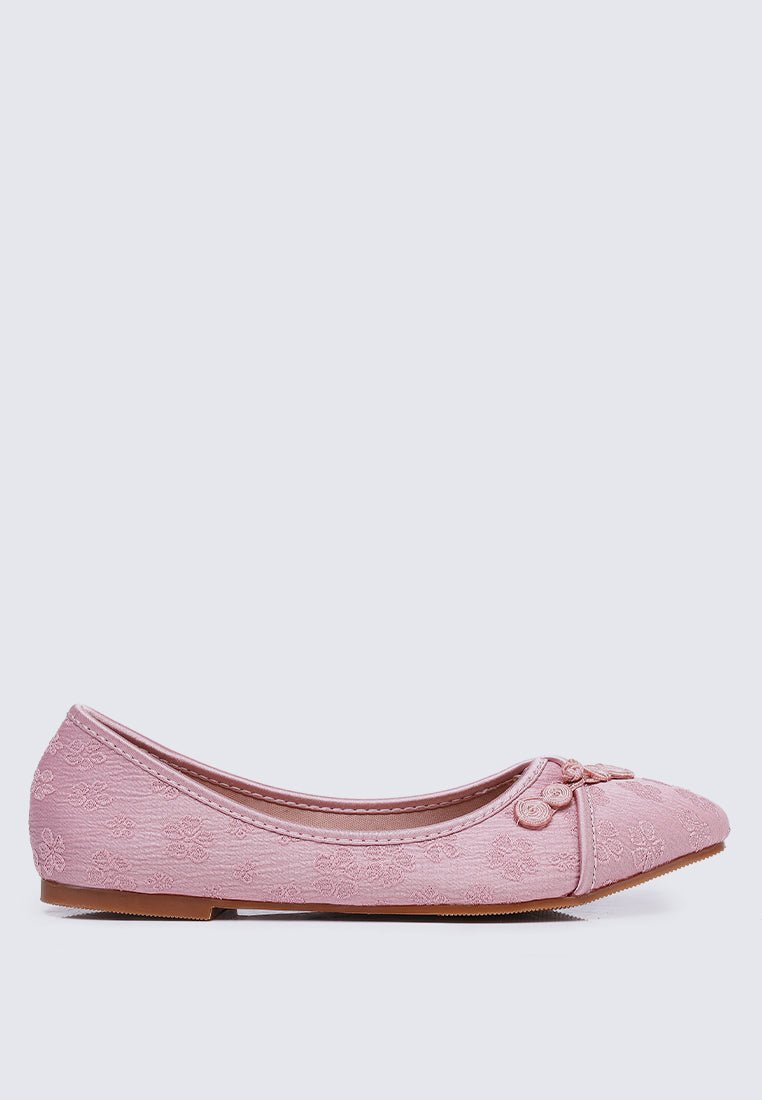 Chuyee Comfy Ballerina In Dusty PinkShoes - myballerine